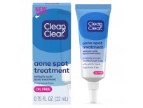 Clean & Clear Acne Spot Treatment Gel Cream with 2% Salicylic Acid, Oil-Free Topical Acne Treatment with Witch Hazel for Clinically Proven Results in 1 Day, Fragrance Free, 0.75 fl. oz