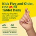 MegaFood Kids One Daily - Kids Vitamins - With Vitamin B, Vitamin C, Vitamin D & Zinc - Bone Health & Immune Support Supplement - Non-GMO, Vegetarian, Made Without 9 Food Allergens - 60 Mini Tabs