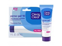 Clean & Clear Persa-Gel 10 Oil-Free Acne Spot Treatment with 10% Benzoyl Peroxide, Topical Pimple Cream & Acne Gel Medication for Face Acne, Fragrance-Free, 1 fl. oz