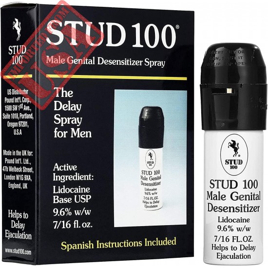 Stud 100 Male Genital Desensitizer Spray, 7/16- Fl. Ounce Box (Pack of 1