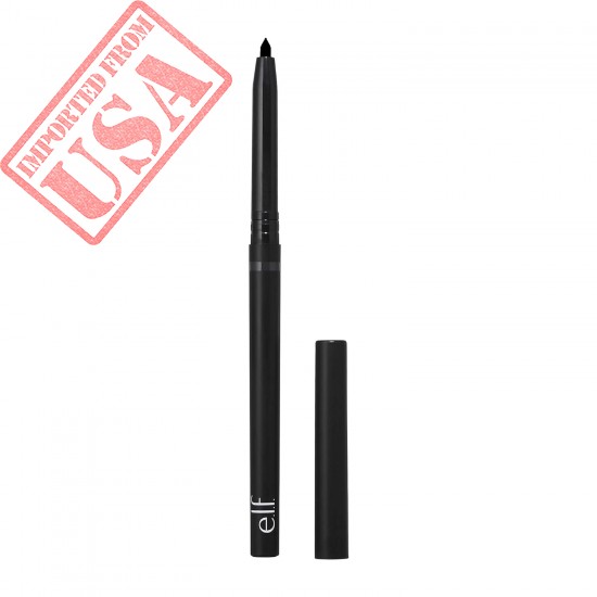 e.l.f. No Budge Retractable Eyeliner, Creamy, Ultra-Pigmented & Waterproof, Creates Bold & Defined Lines, Vegan & Cruelty-Free, Black 0.006 Oz