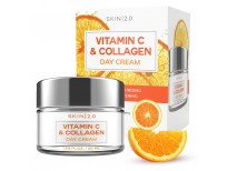 Vitamin C and Collagen Face Moisturizer - Dermatologist Tested - Anti-Aging, Skin Tightening, Brightening Vitamin C Face Cream - Cruelty Free Korean Skin Care For All Skin Types - 1.69 Fl. oz