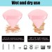 8 Pcs Cotton Powder Puff Face,JASSINS Triangle super soft for Both dry and wet Makeup Setting/Concealer/Loose and Body Powder/Foundation/Blush Makeup Sponge Set (Pink)