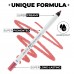 Lamel Matte Gel Lip Liner Pencil | Weightless & CreamyTexture - Sharpenable - Longwear & Waterproof - High Pigmented & Flawless Finish - Cruelty-free & Paraben-Free, 408, 1,7g/0.05oz. (Rose Plum)