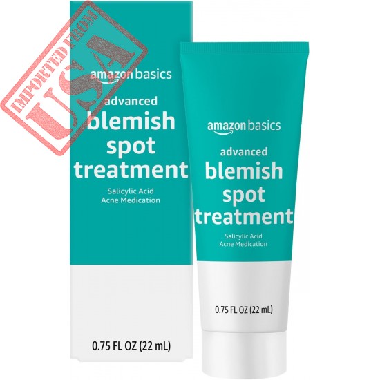 Amazon Basics Advanced Blemish Spot Treatment with 2% Salicylic Acid Acne Medication, 0.75 Fluid Ounces, 1-Pack