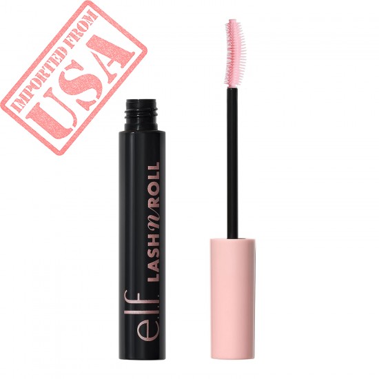 e.l.f. Lash 'N Roll Mascara, Curling Mascara For Visibly Lifted Lashes, Lifts & Separates Lashes. Long-Lasting Formula, Vegan & Cruelty-Free, Pitch Black