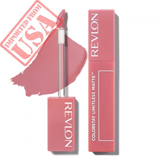 REVLON Lipstick, ColorStay Limitless Matte Liquid Lipstick, Vegan Formula, No-Budge Matte, Longwear Lipstick, Long Lasting, Lightweight/Comfortable, Waterproof, 005 Strut, 0.17 fl oz