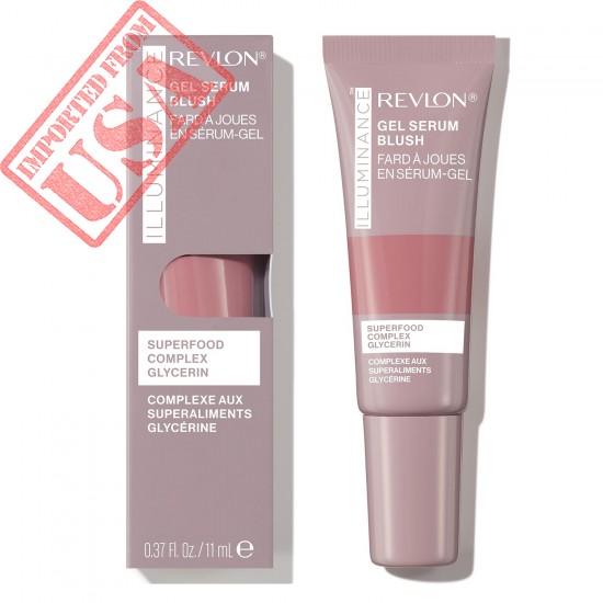 Revlon Illuminance Gel Serum Blush, Visibly Plump Cheeks, Dewy Finish and Hydrates All Day, 110 Enchanting Mauve, 0.37 fl oz.