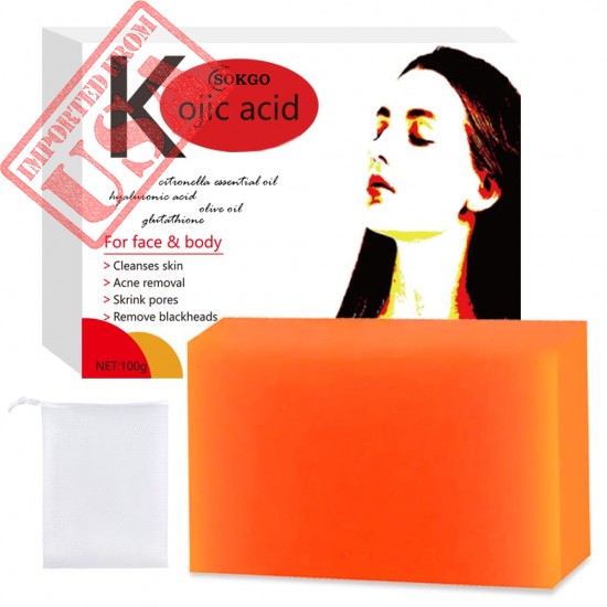 Kojic Acid Body Soap, Face & Body Bath Soap, Skin Soap, Uneven Skin Soap with Tea Tree, Coconut Oil, Vegan Soap