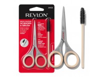 Revlon Designer Series Brow Set, Trimming and Shaping Eyebrow Kit With Brow Scissor and Spoolie Brush, Easy to Use at Home or on The Go, 1 count