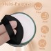 Powder Puff with 2 Travel Cases Triangle Makeup Puff for Loose Powder Body Powder Setting Powder Puff for Face Powder Beauty Makeup Tool(Black)