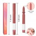 BINGBRUSH Crayon Matte Longwear Lipstick Pack Set,Moisture Smooth Lipliner With Built-in Sharpener Ultimate Lip Crayon for Makeup- Waterproof Velvet Lipgloss Lip Stain (17#Rose Nude)