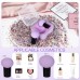 2PCS Round Head Small Mushroom Head Powder Puff Sponge Beauty Makeup Eggs Do Not Eat Powder Dry And Wet Dual-Use Makeup Tools (Purple)