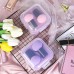 2PCS Round Head Small Mushroom Head Powder Puff Sponge Beauty Makeup Eggs Do Not Eat Powder Dry And Wet Dual-Use Makeup Tools (Purple)