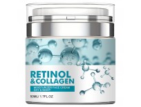 Retinol Cream for Face, Facial Moisturizer with Collagen and Hyaluronic Acid, Anti Aging Cream for Lifting Skin, Day & Night Face Cream Diminishes Wrinkles, Fine Lines, and Dryness