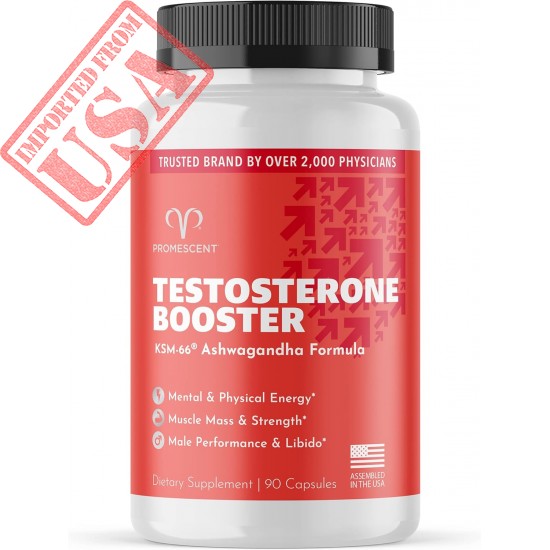 Testosterone Booster for Men Supplement with Tongkat Ali (LongJack), KSM-66 Ashwagandha