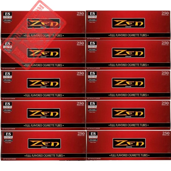 ZEN King Size Full Flavor Cigarette Tubes - 10 Boxes