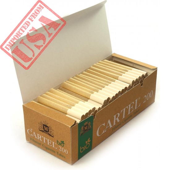 Cartel Filtered Cigarette tubes 1 box with 200 tubes