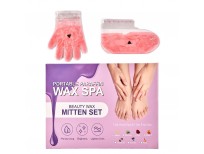 10-Minute Paraffin Hand & Foot Treatments Self Contained Paraffin Wax Gloves and Booties Set for Intensive Hydration At Home (Rose)