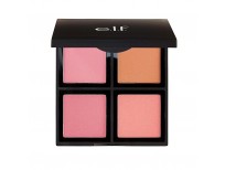 Cosmetics Powder Blush Palette, Four Blush Shades for Beautiful, Long-Lasting Pigment, Light