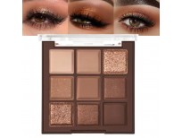 Neutral Nude Brown Eye Shadow Palette,Rose Gold Dark Brown Bronze Naked Cream Eyeshadow Palette Makeup,Highly Pigmented Natural Eyeshadow Palette for Brown Eyes Long Lasting Naturing-Looking