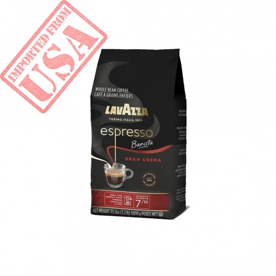 Lavazza Espresso Barista Gran Crema Whole Bean Coffee Blend, Medium Espresso Roast, Oz Bag (Packaging May Vary) - 2.2 LB, 35.2 Ounce