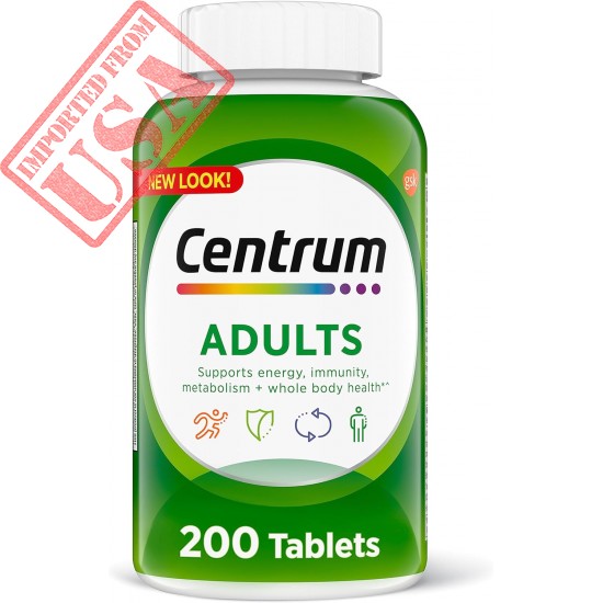 Centrum Adult Multivitamin/Multimineral Supplement with Antioxidants, Zinc, Vitamin D3 and B Vitamins, Gluten Free, Non-GMO Ingredients - 200 Count