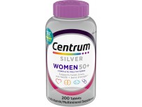 Centrum Silver Women's Multivitamin for Women 50 Plus, Multivitamin/Multimineral Supplement with Vitamin D3, B Vitamins, Non-GMO Ingredients, Supports Memory and Cognition in Older Adults - 200 Ct