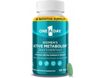 One A Day Women's Active Metabolism Daily Essential, Multivitamin for Women, Metabolism Support, Vitamins for Women with All 8 B-Vitamins, Vitamin D, Magnesium & More,120 Count