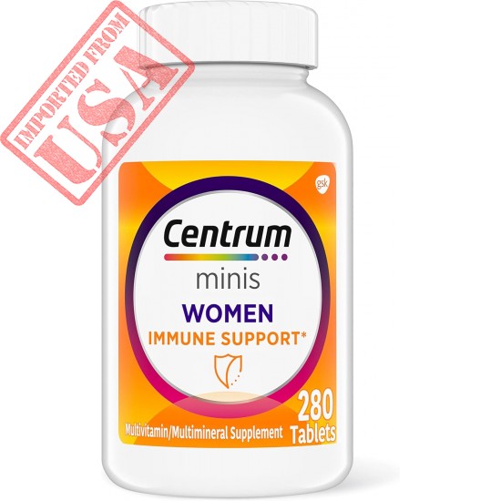 Centrum Minis Women's Daily Multivitamin for Immune Support with Zinc and Vitamin C, 280 Mini Tablets, 140 Day Supply