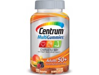 Centrum Multivitamin Gummy for Adults 50 Plus, Assorted Flavor, Fruit, 120 Count