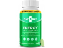 One A Day Energy Daily Essentials Multivitamin, Energy Supplement to Support Physical Energy & Mental Alertness Support with Vitamin B6, Vitamin B12, Caffeine & Folic Acid, 120 Count