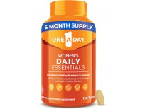 One-A-Day Multivitamin for Women Daily Essentials, Vitamins for Women to Support Hair, Skin & Nails, Immune Health, Multivitamin for Women with Zinc, Folic Acid & B Vitamins, 150 Count