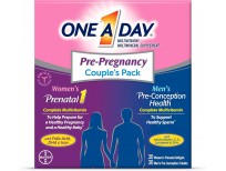 One A Day Men's & Women's Pre-Pregnancy Multivitamin Softgel including Vitamins A, Vitamin C, Vitamin D, B6, B12, Folic Acid & more, 30+30 Count, Supplement for Before, During, and Postnatal