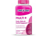 ONE A DAY Multi+ Hair, Skin & Nails, Multivitamin + Boost of Support for Healthy Hair, Skin & Nails with Biotin and Vitamins A, C, E & Zinc ,Gummy 120 Count (2 Month Supply)