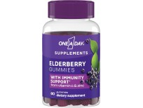 One A Day Elderberry Gummies with Immunity Support from Vitamin C and Zinc, Gluten Free Immune Support Gummies, Elderberry Gummies for Adults, 60 Count