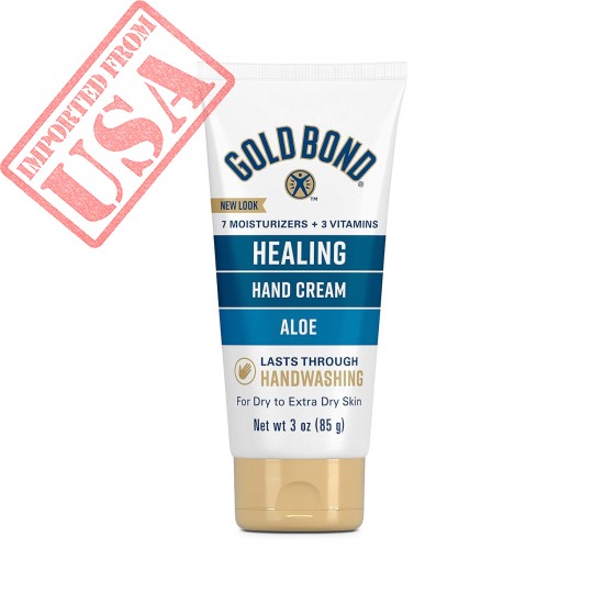 Gold Bond Healing Hand Cream, 3 oz., With Aloe, Moisture That Lasts Through Handwashing