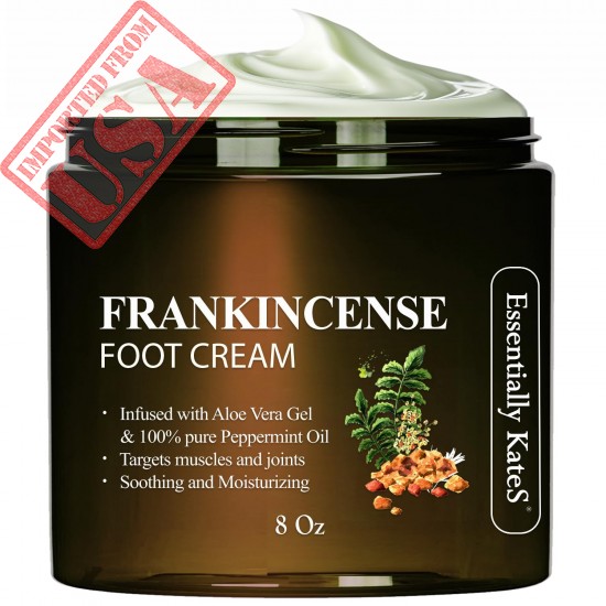 Frankincense Oil Foot Cream 8 Fl Oz - Fight Soreness and Stiffness in Tired Feet - Foot Sole, Achilles, Foot Bridge, Ankle and Foot Hill