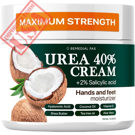 Urea Cream 40 Percent for Feet, 40% Urea Foot Cream for Dry Cracked Heels Knees Elbows Callus Hands Repair Treatment with 2% Salicylic Acid, Foot Moisturizer, Dead Skin Remover, Softener for Feet Care