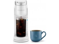 Keurig K-Iced Coffee Maker, Single Serve K-Cup Pod Iced Coffee Maker, With Hot and Cold Coffee Capabilities, Brews Any K-Cup Pod, White