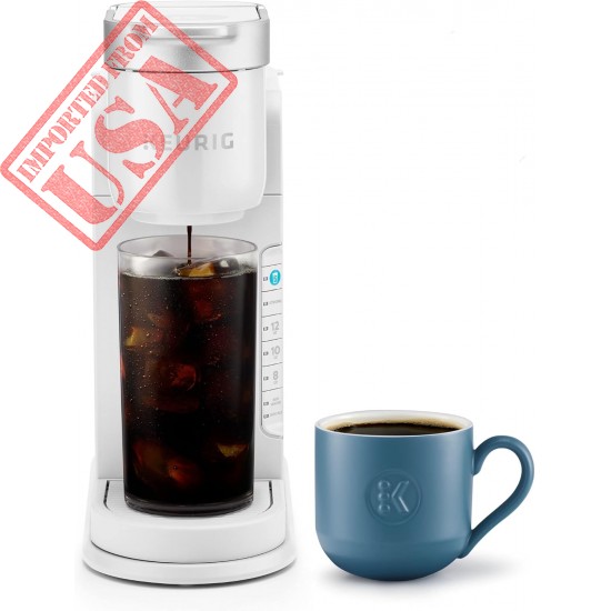 Keurig K-Iced Coffee Maker, Single Serve K-Cup Pod Iced Coffee Maker, With Hot and Cold Coffee Capabilities, Brews Any K-Cup Pod, White