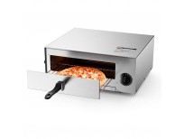 Electric Pizza Oven, Stainless Steel Pizza Baker With Auto Shut-off, Handle, Removable Pizza Tray, Countertop Pizza Maker For Kitchen & Commercial Use