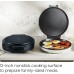 Chefman Everything Maker & Pizza Oven – 1440W Countertop Electric Pizza Maker with 12” Nonstick Cooking Plates, Make Pizza, Quesadillas, Omelettes and More, with Indicator Lights and Vertical Storage