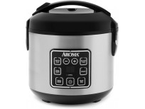 AROMA Digital Rice Cooker, 4-Cup (Uncooked) / 8-Cup (Cooked), Steamer, Grain Cooker, Multicooker, 2 Qt, Stainless Steel Exterior, ARC-914SBD