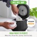 GreenLife 4-Cup Digital Rice Cooker, PFAS & PFOA-Free Removable Ceramic Dishwasher Safe Pot, Healthy Cooking Oats Grains & More, Auto Presets, Touch-screen, Delay & Keep Warm, Paddle Included, Black