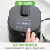 GreenLife 4-Cup Digital Rice Cooker, PFAS & PFOA-Free Removable Ceramic Dishwasher Safe Pot, Healthy Cooking Oats Grains & More, Auto Presets, Touch-screen, Delay & Keep Warm, Paddle Included, Black