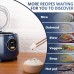 Bear Mini Rice Cooker 2 Cups Uncooked, 1.2L Portable Non-Stick Small Travel Rice Cooker, BPA Free, One Button to Cook and Keep Warm Function, Blue