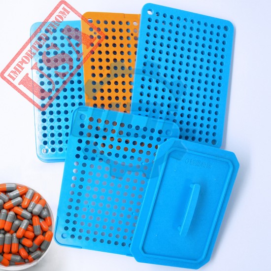 Manual Capsule Filling Plate - 200 Holes for 0# Capsule Shells - Easy-to-Use Capsule Plate with Glue-Free Design