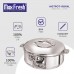 Maxfresh Royal Hotpot, Stainless Steel Solid Casserole,Insulated Hot Pot,3000ml Capacity, Set of 1, Silver,Hot Pot for Meal chapati Curry roti