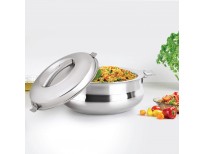 CELLO Bella Stainless Steel Double Walled Casserole, Insulated, 5000ml, 1 Unit, Silver